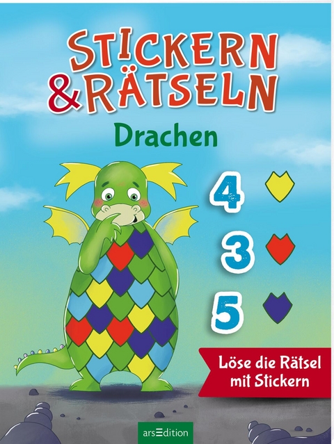 Stickern & Rätseln ab 3: Stickern & Rätseln – Drachen