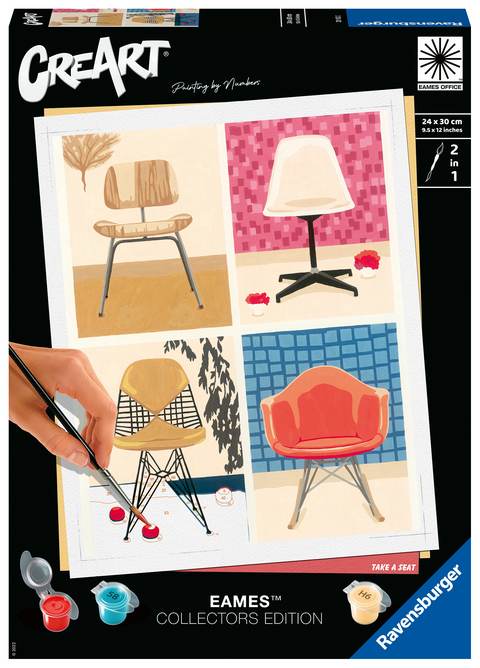 Ravensburger CreArt - Malen nach Zahlen 20153 – EAMES: Take a Seat – ab 12 Jahren