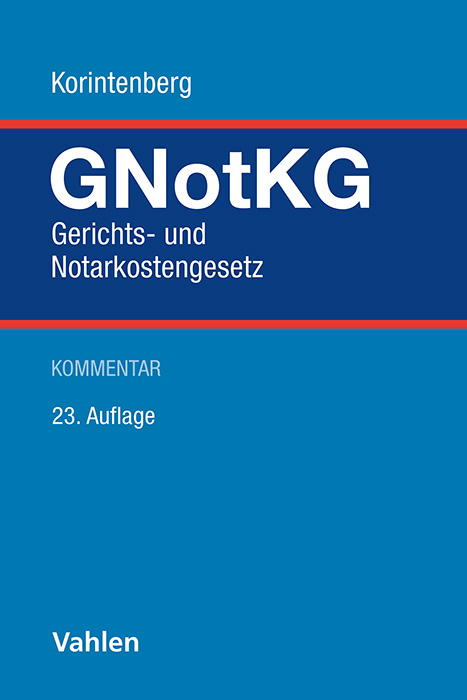 Gerichts- und Notarkostengesetz - 