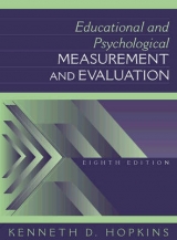 Educational and Psychological Measurement and Evaluation - Hopkins, Kenneth