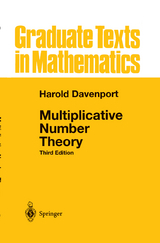 Multiplicative Number Theory - Harold Davenport