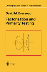 Factorization and Primality Testing - David M. Bressoud