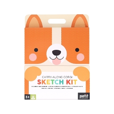 Carry-Along Corgi Sketch Kit -  Petit Collage