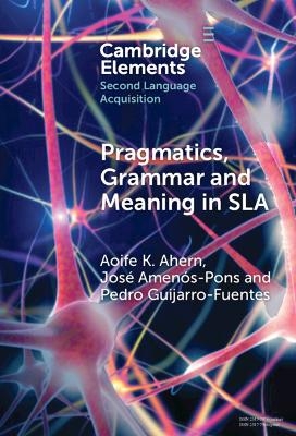 Pragmatics, Grammar and Meaning in SLA - Aoife K. Ahern, José Amenós-Pons, Pedro Guijarro-Fuentes