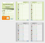 Ich schreibe Wörter richtig - Abreißblock 1 - Lernzielkontrolle - Lautgetreue Wörter - Katrin Langhans