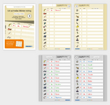 Ich schreibe Wörter richtig - Abreißblock 3 - Lernzielkontrolle - Dreisilbige Wörter - Katrin Langhans