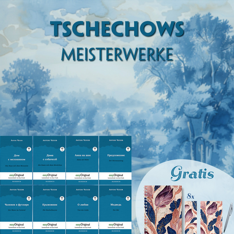 Tschechows Meisterwerke (8 Bücher + Audio-Online + exklusive Extras) - Frank-Lesemethode - Anton Pawlowitsch Tschechow