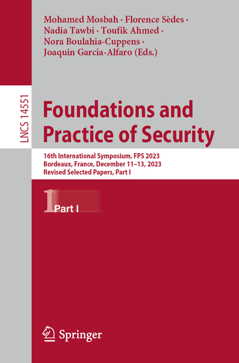 Foundations and Practice of Security - 