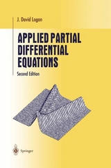 Applied Partial Differential Equations - Logan, J David; Logan, David