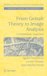 From Gestalt Theory to Image Analysis - Agnès Desolneux, Lionel Moisan, Jean-Michel Morel