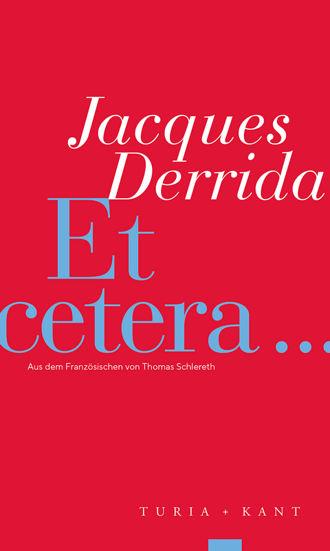 Et cetera - Jacques Derrida