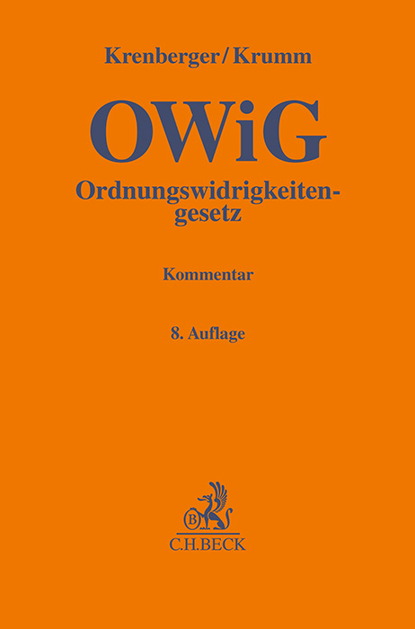 Ordnungswidrigkeitengesetz: OWiG - Benjamin Krenberger, Carsten Krumm