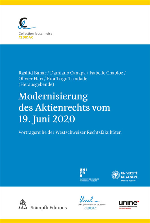 Modernisierung des Aktienrechts vom 19. Juni 2020 - 