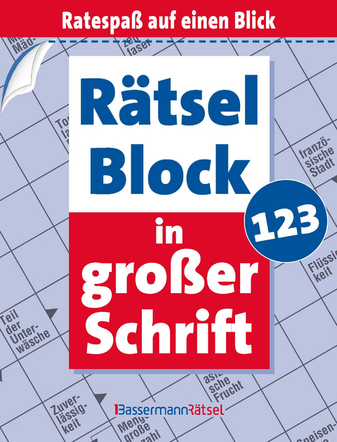 Rätselblock in großer Schrift 123 - Eberhard Krüger