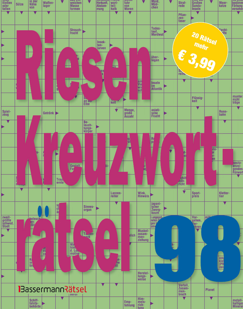 Riesen-Kreuzworträtsel 98 (5 Exemplare à 3,99 €) - Eberhard Krüger