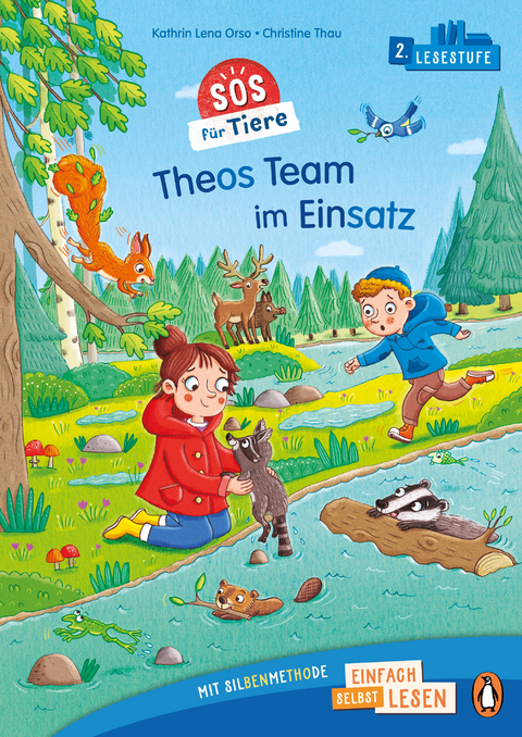 Penguin JUNIOR – Einfach selbst lesen: SOS für Tiere – Theos Team im Einsatz (Lesestufe 2) - Kathrin Lena Orso