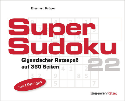 Supersudoku 22 (5 Exemplare à 3,99 €) - Eberhard Krüger