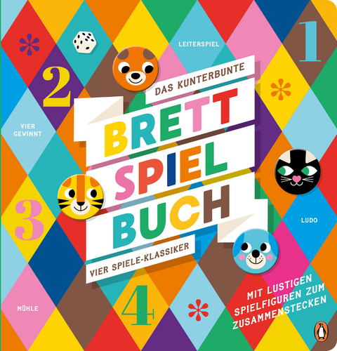 Das kunterbunte Brettspiel-Buch – Vier Spiele-Klassiker