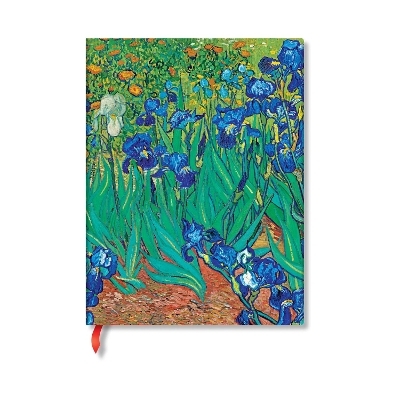 Van Gogh’s Irises Mini Lined Hardback Journal (Elastic Band Closure) -  Paperblanks