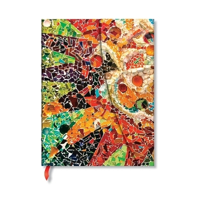 Gaudi’s Sun (Gaudi’s Mosaics) Midi Unlined Hardback Journal (Wrap Closure) -  Paperblanks