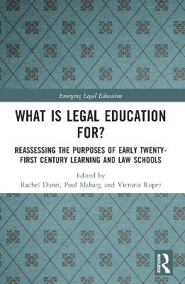 What is Legal Education for? - 