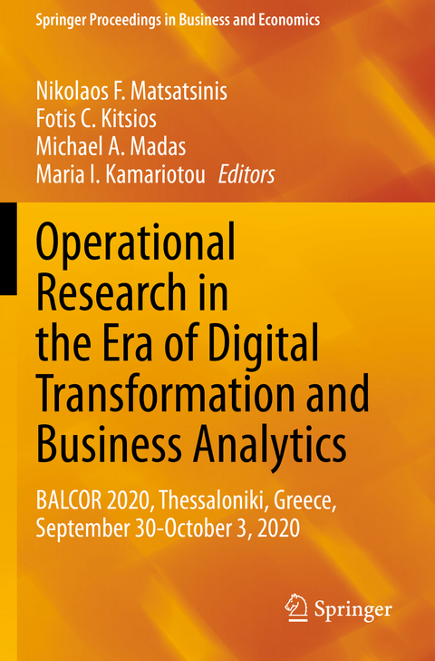 Operational Research in the Era of Digital Transformation and Business Analytics - 