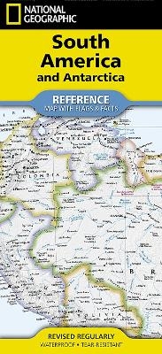 National Geographic South America and Antarctica Map (Folded with Flags and Facts) -  National Geographic Maps