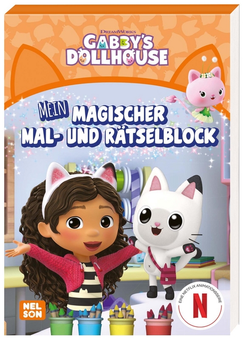 Gabby's Dollhouse: Mein magischer Mal- und Rätselblock