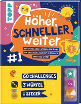 Höher, schneller, weiter! Der Challenge-Spieleblock mit 3 Würfeln -  Frechverlag