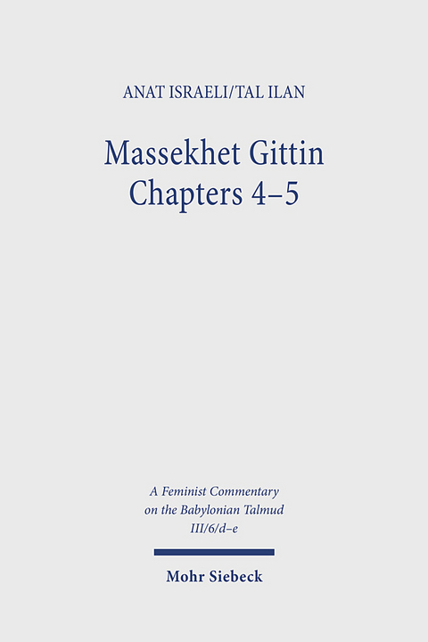 Massekhet Gittin Chapters 4-5 - Anat Israeli, Tal Ilan