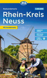 Radwanderkarte BVA Rhein-Kreis Neuss 1:50.000, reiß- und wetterfest, GPS-Tracks Download, mit Knotennetz - 