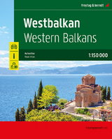 Westbalkan, Straßenatlas 1:150.000, freytag & berndt - 