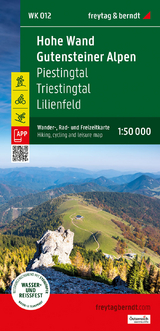 Hohe Wand - Gutensteiner Alpen, Wander-, Rad- und Freizeitkarte 1:50.000, freytag & berndt, WK 012 - 