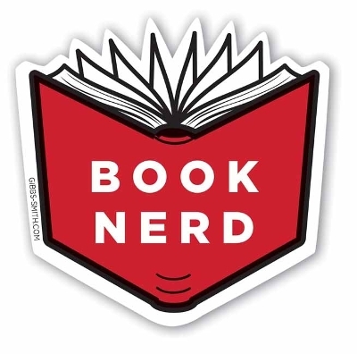 Red Book Nerd Sticker - Gibbs Smith Gift