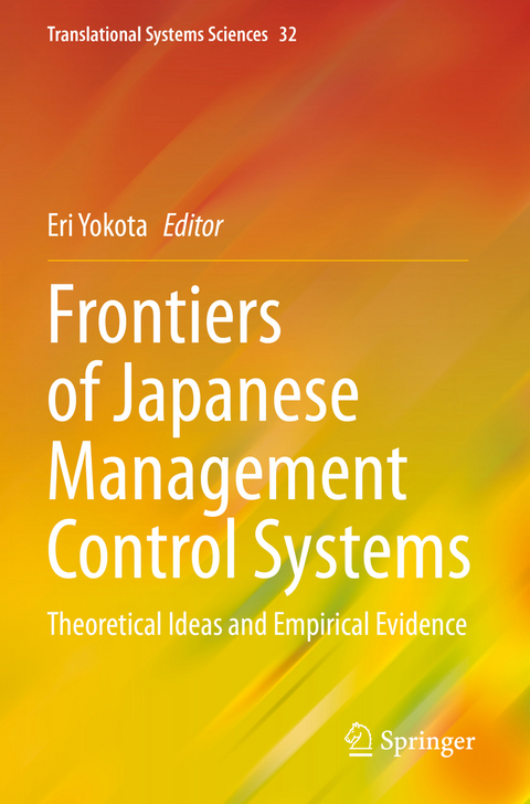 Frontiers of Japanese Management Control Systems - 