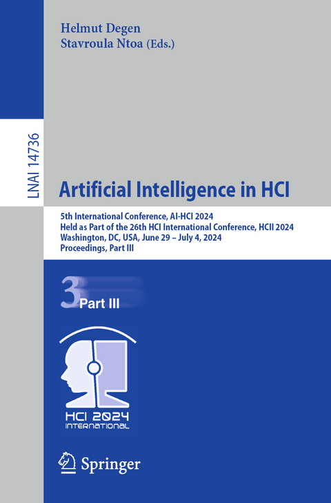 Artificial Intelligence in HCI - 