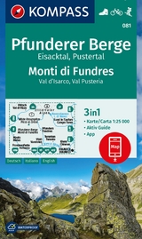 KOMPASS Wanderkarte 081 Pfunderer Berge/Monti di Fundres 1:25.000 - 