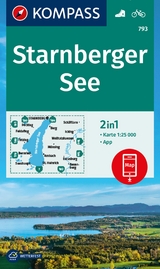 KOMPASS Wanderkarte 793 Starnberger See 1:25.000 - 