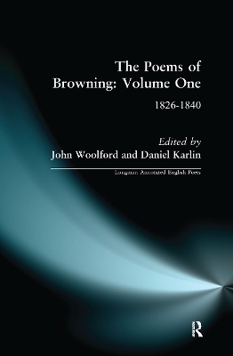 The Poems of Browning: Volume One - 