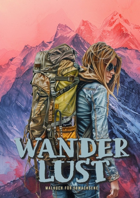 Wanderlust Malbuch für Erwachsene - Monsoon Publishing, Musterstück Grafik