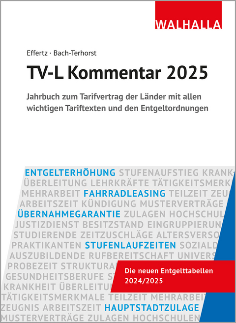 TV-L Kommentar 2025 - Jörg Effertz, Andreas Bach-Terhorst