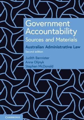 Government Accountability Sources and Materials - Judith Bannister, Anna Olijnyk, Stephen McDonald