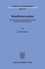 Beneficium aetatis. - Jan Dirk Harke