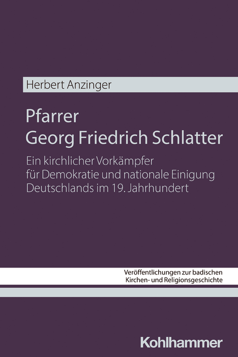 Pfarrer Georg Friedrich Schlatter - Herbert Anzinger