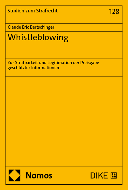 Whistleblowing - Claude Eric Bertschinger