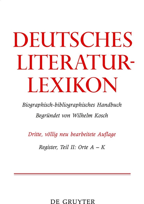 Deutsches Literatur-Lexikon / Orte - 