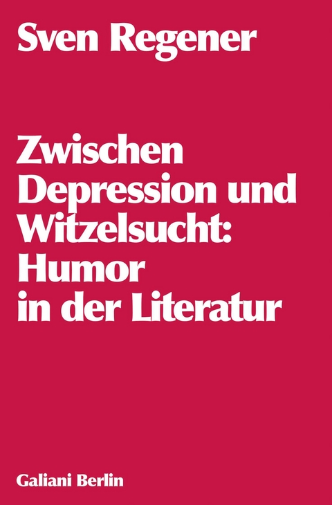 Zwischen Depression und Witzelsucht - Sven Regener