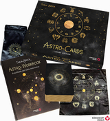 Astro-Cards - Luxury Edition - Box u. Karten mit Goldprägung/Goldschnitt, limitierte u. nummerierte Ausgabe - Tanja Brock