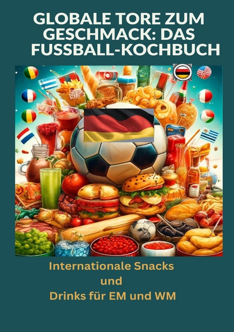 Globale Tore zum Geschmack: Das Fußball-Kochbuch: Fußballfest der Aromen: Internationale Snacks & Getränke für EM und WM – Ein kulinarisches Reisebuch - Ade Anton