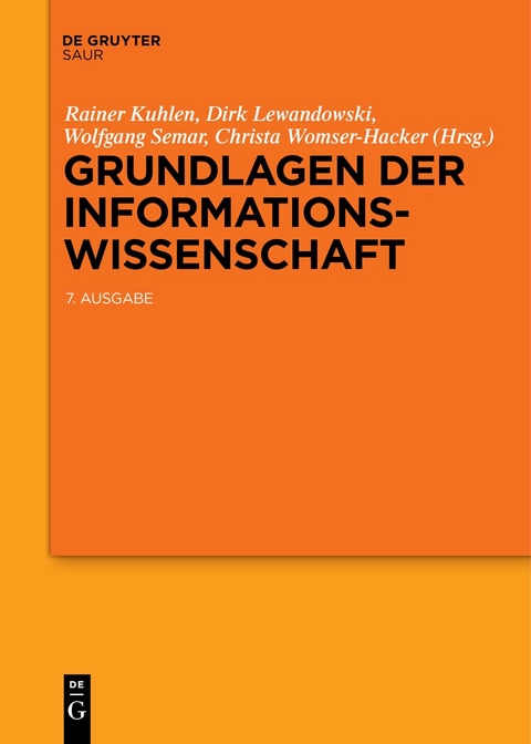 Grundlagen der Informationswissenschaft - 